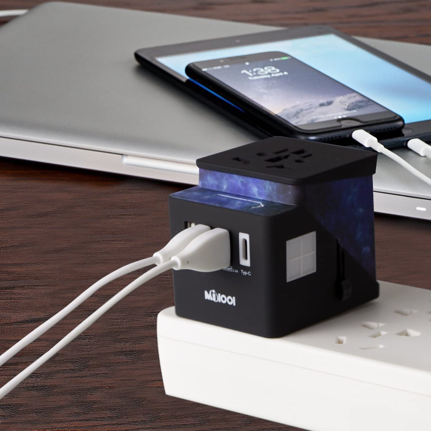 Universal Travel Adapter Power Adapter All in 1 European Travel Converter 3 USB - Deal of Month