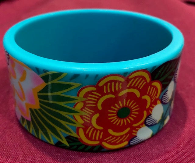 AVON Vintage Tropical Beauty Large Bracelet Bangle New in Box 1987