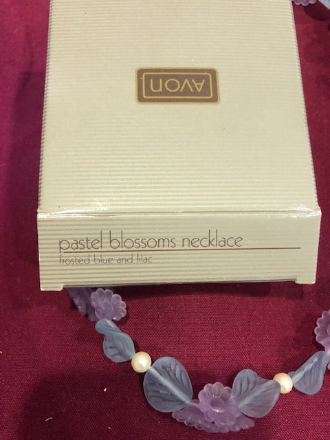 AVON Vintage Pastal Blossom Cute Necklace New in Box