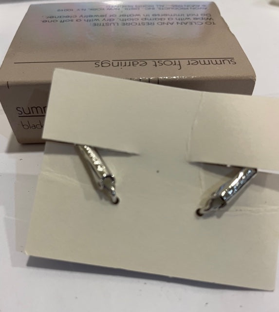 Vintage AVON Summer Frost Clip Earrings NEW in Box