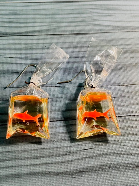 Beautiful Fashion Fish Pendant Earrings