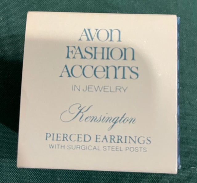 AVON Beautiful Kensington Fashion Pierced Earrings with Surgical Posts NEW in BOX