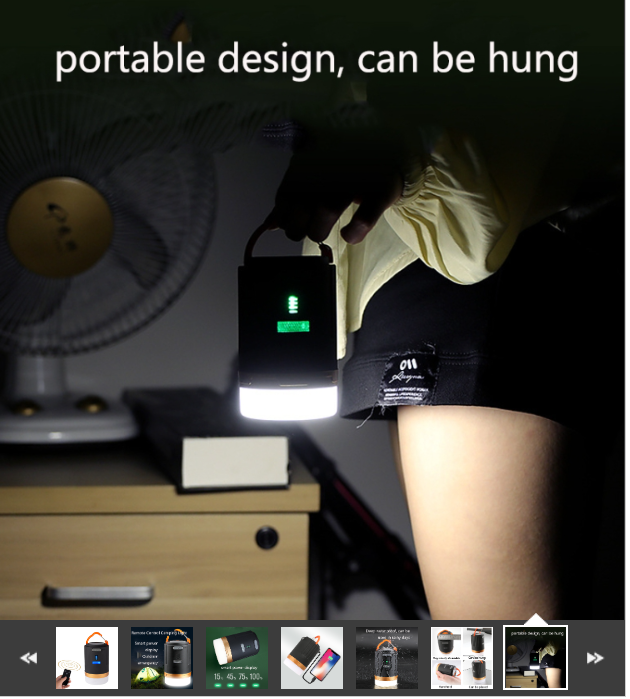 Portable Tent Camping Lamp Power Bank Remote Control Hang Waterproof Light - Deal of Month