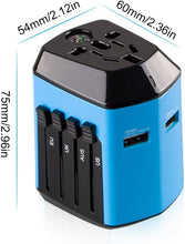 Load image into Gallery viewer, Universal Travel Adapter with Compass with 2.4A Dual USB Ports Power Converter - Deal of Month
