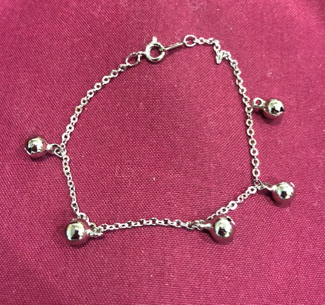 AVON Vintage Jingle Bells Silver Tone Bracelet New in Box