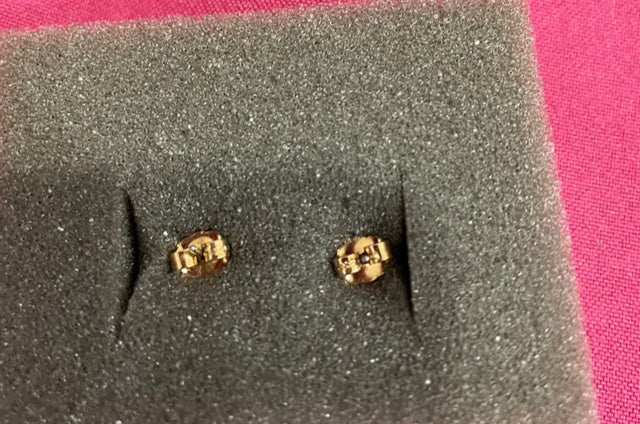 AVON Vintage Precious Cat Earrings with Surgical Steel Post NEW in BOX 1992