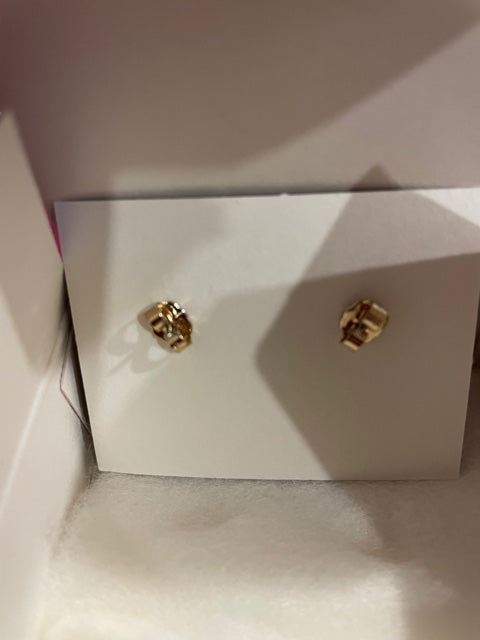 AVON Vintage Beautiful Golden Crescent Earrings Pierced Earrings NEW in BOX 1986