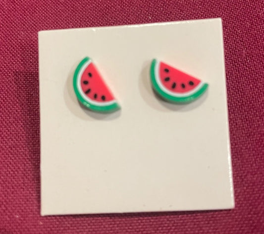 AVON Beautiful Fashion Watermelon Pierced Earrings NEW in BOX