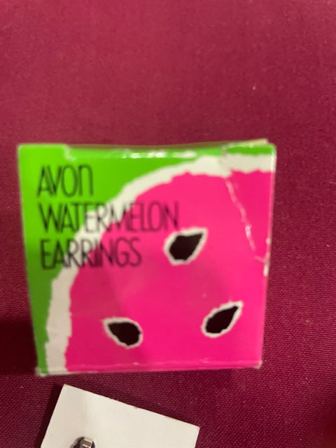 AVON Beautiful Fashion Watermelon Pierced Earrings NEW in BOX