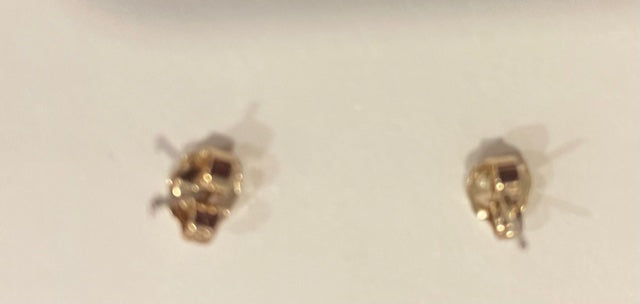 AVON Beautiful Centennial Pierced Earrings - Gold Tone with Faux Diamond Earrings NEW in BOX