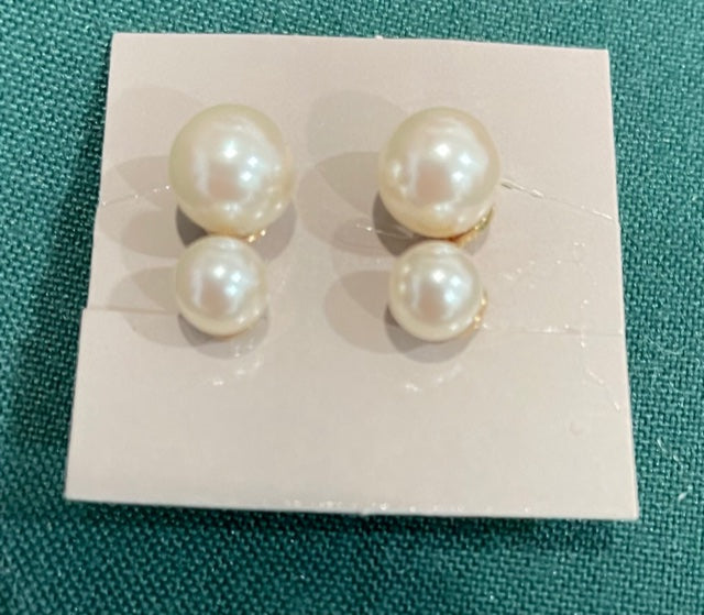 AVON Beautiful Pearl Essence Clip Earrings NEW in BOX