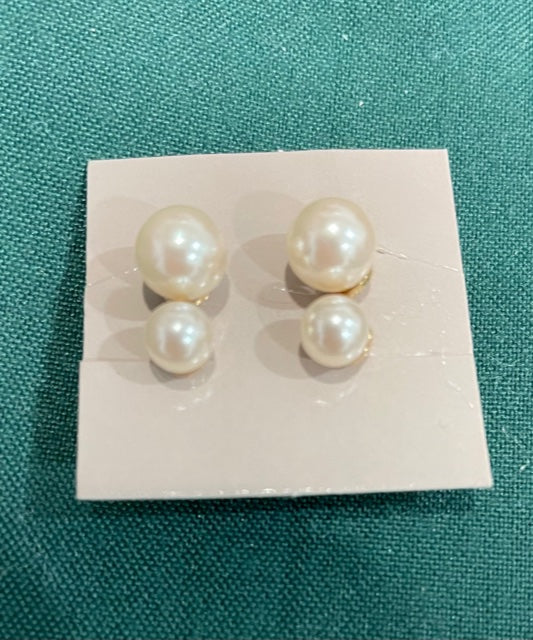 AVON Beautiful Pearl Essence Clip Earrings NEW in BOX