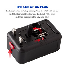 Load image into Gallery viewer, Universal Travel Adapter QC 3.0 Power Adapter All in 1 Europe Travel Converter - deal of month
