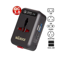 Load image into Gallery viewer, Universal Travel Adapter QC 3.0 Power Adapter All in 1 Europe Travel Converter - deal of month
