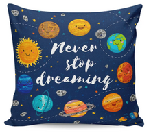 Load image into Gallery viewer, Planet Throw Pillow Case Solar System Star Dark Blue Square Cushion Cover 16&#39;&#39; - deal of month
